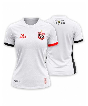 CAMISA DE JOGO PAULISTA BRANCO BABY LOOK